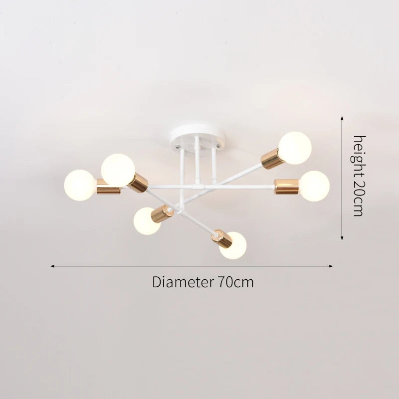 Modern Minimalist Branch Chandelier Luxury Ceiling Light