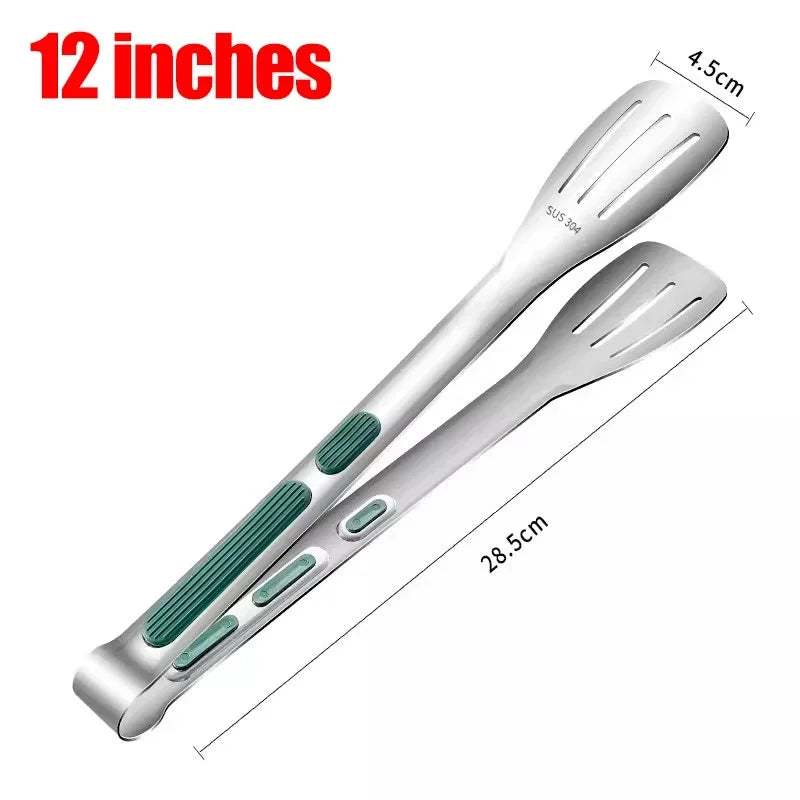 Stainless Steel Food Tongs Heat-Resistant