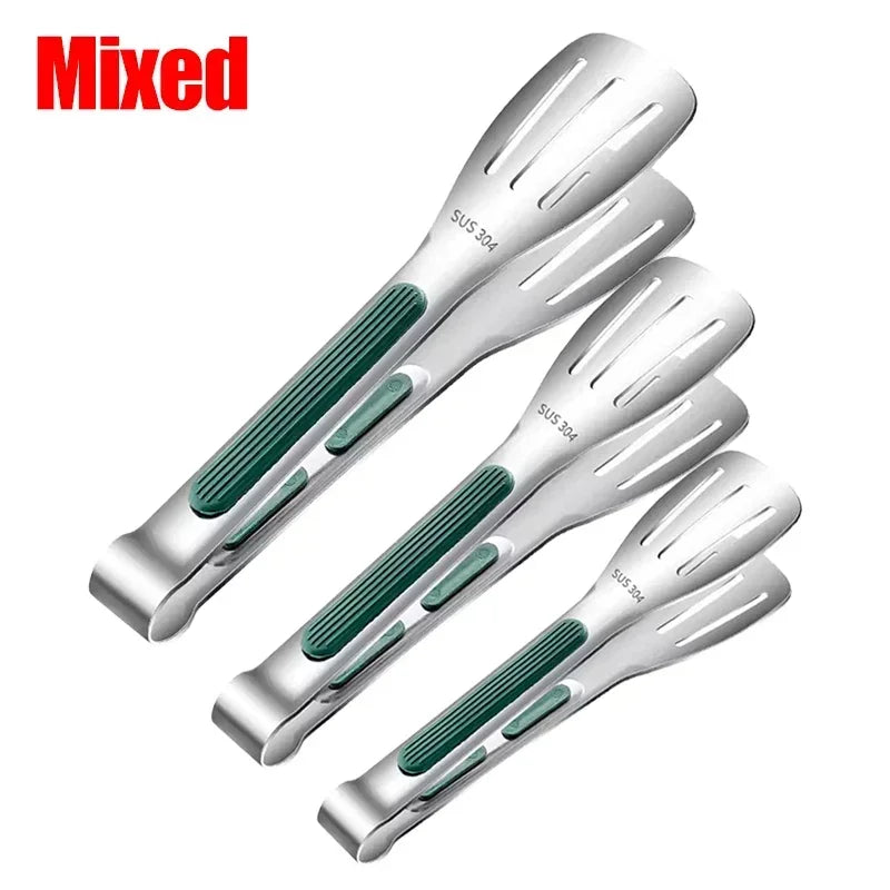 Stainless Steel Food Tongs Heat-Resistant
