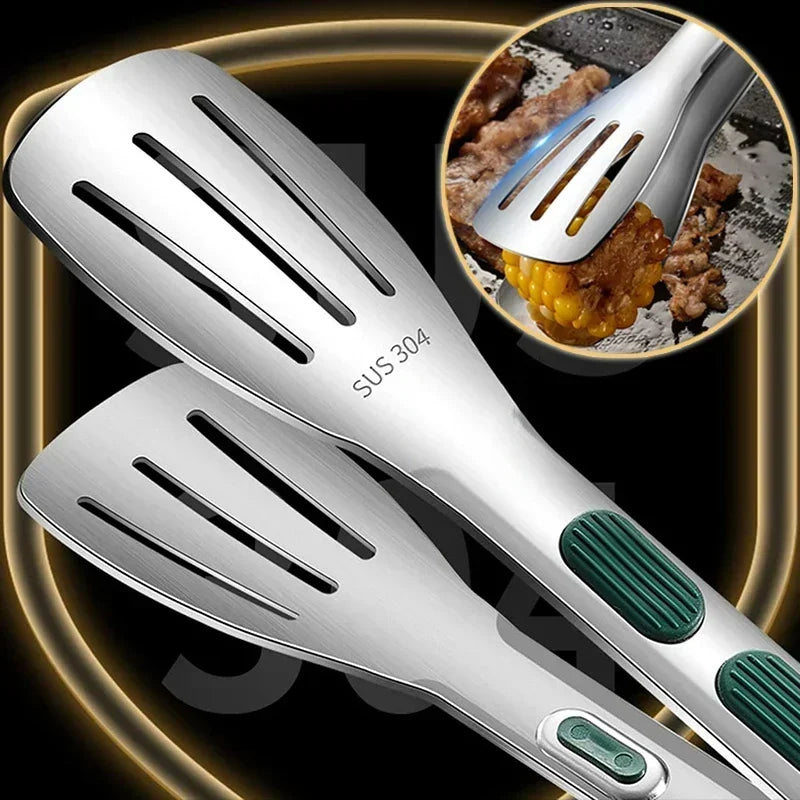 Stainless Steel Food Tongs Heat-Resistant