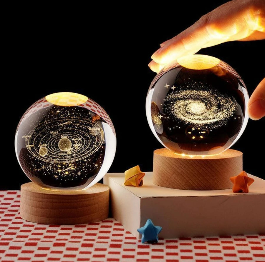 Galaxy Crystal Ball LED Night Light