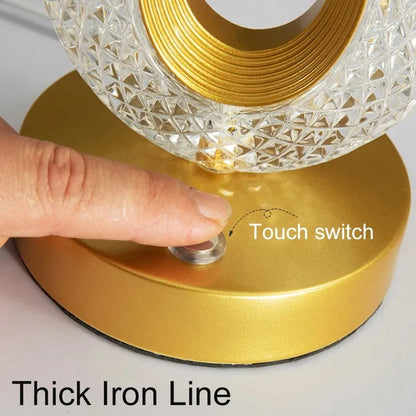 3D Crystal Touch Night Light