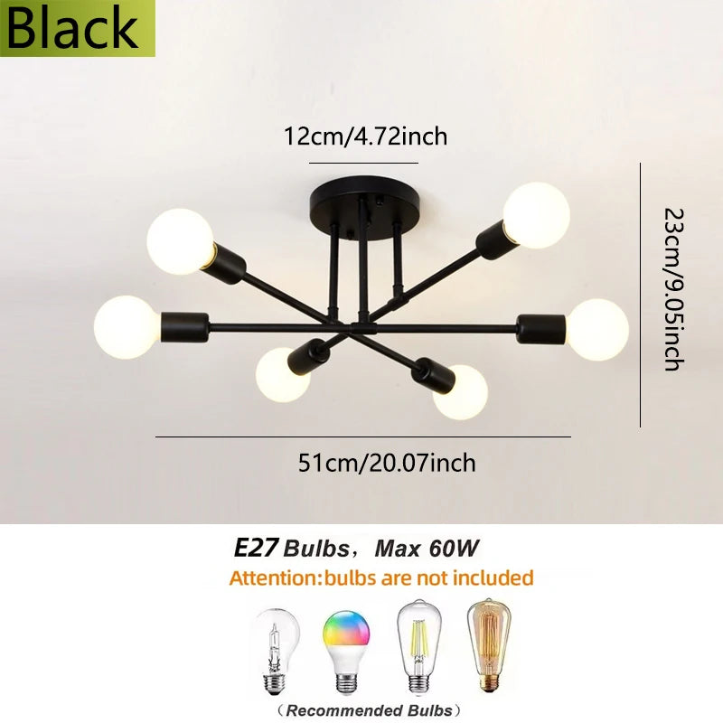 Modern Minimalist Branch Chandelier Luxury Ceiling Light