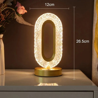 3D Crystal Touch Night Light