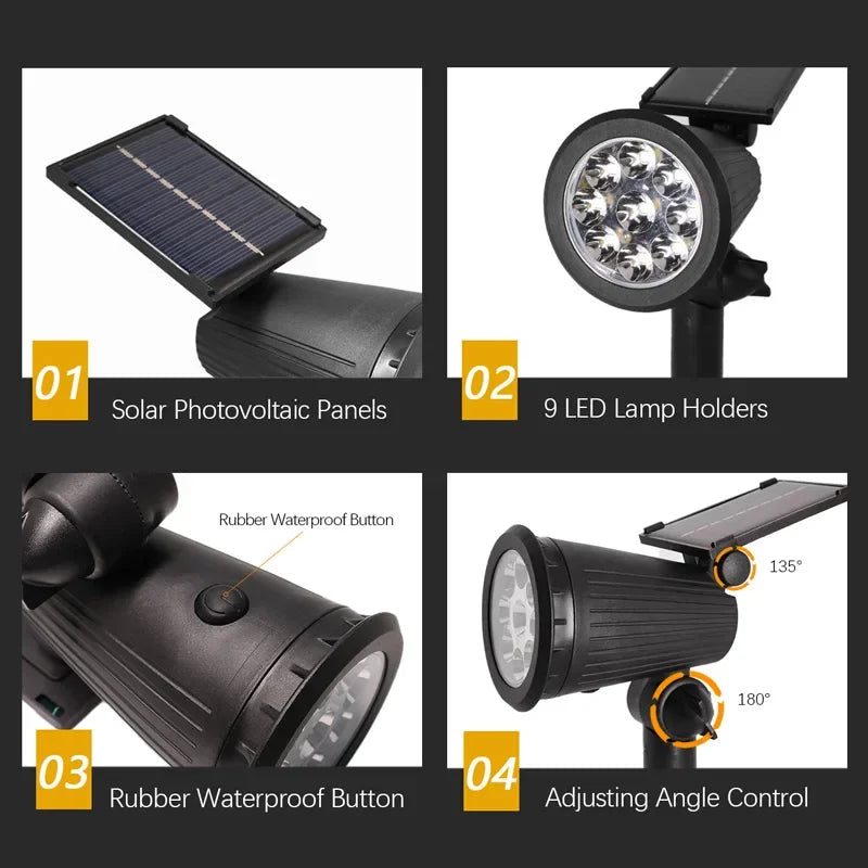 Waterproof Adjustable Bright Garden Lights