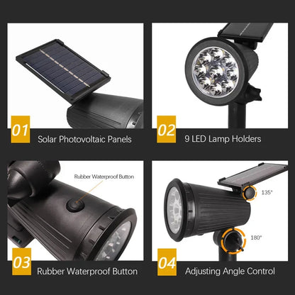 Waterproof Adjustable Bright Garden Lights