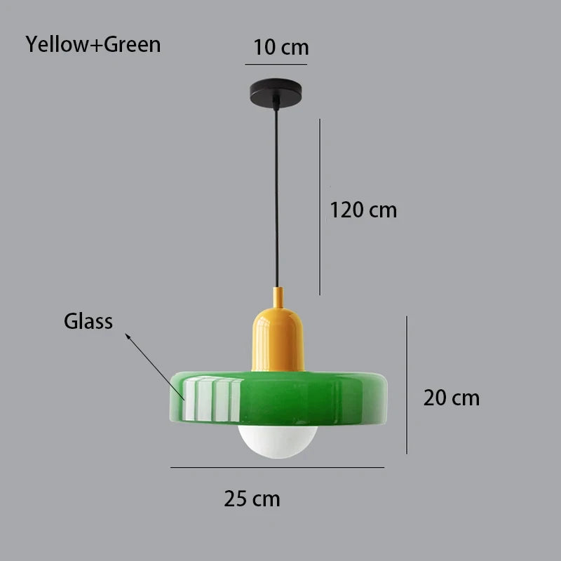Nordic Glass Bauhaus Chandelier Light