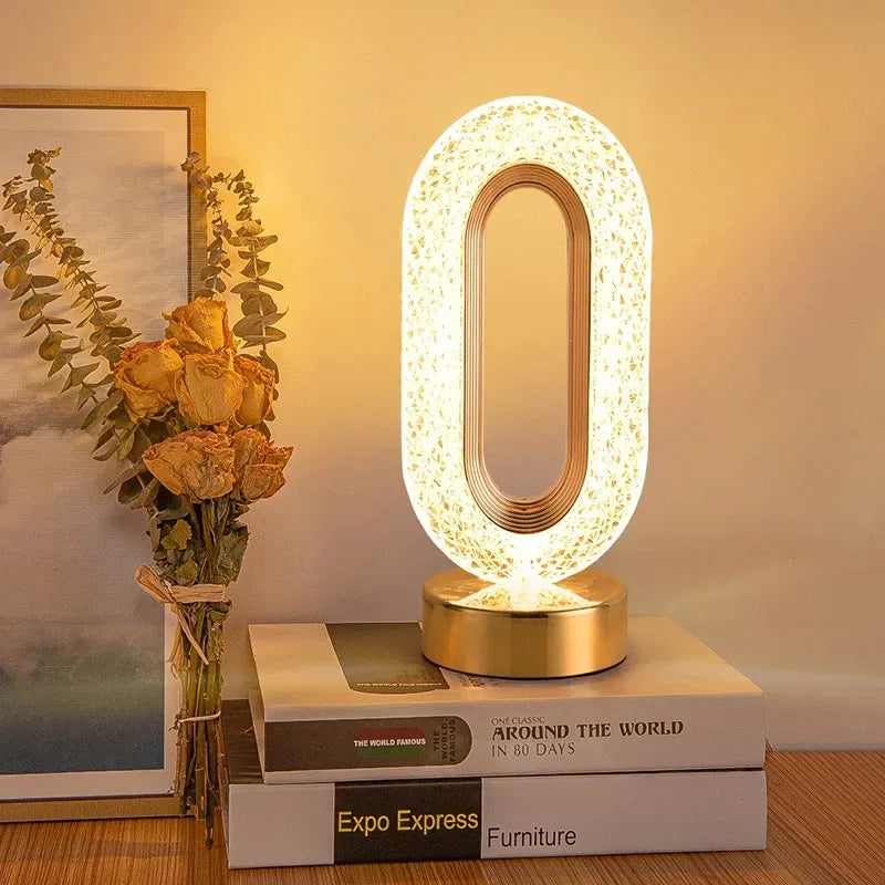 3D Crystal Touch Night Light