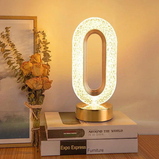 3D Crystal Touch Night Light