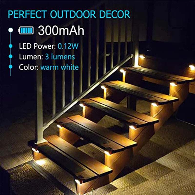 Warm White Solar Step Lights