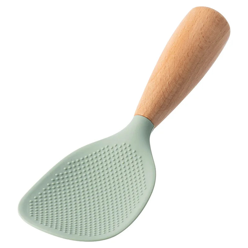 Silicone Cooking Spatula Wooden Handle