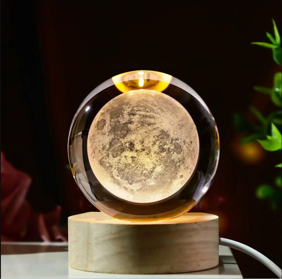 Galaxy Crystal Ball LED Night Light