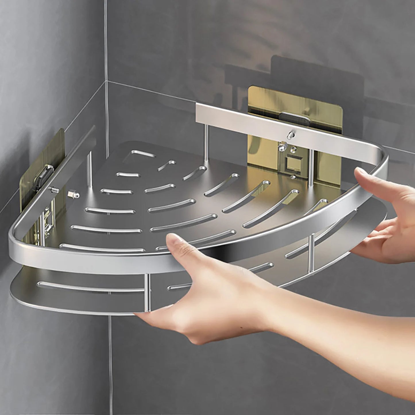 Wall-Mounted Bathroom Shelf