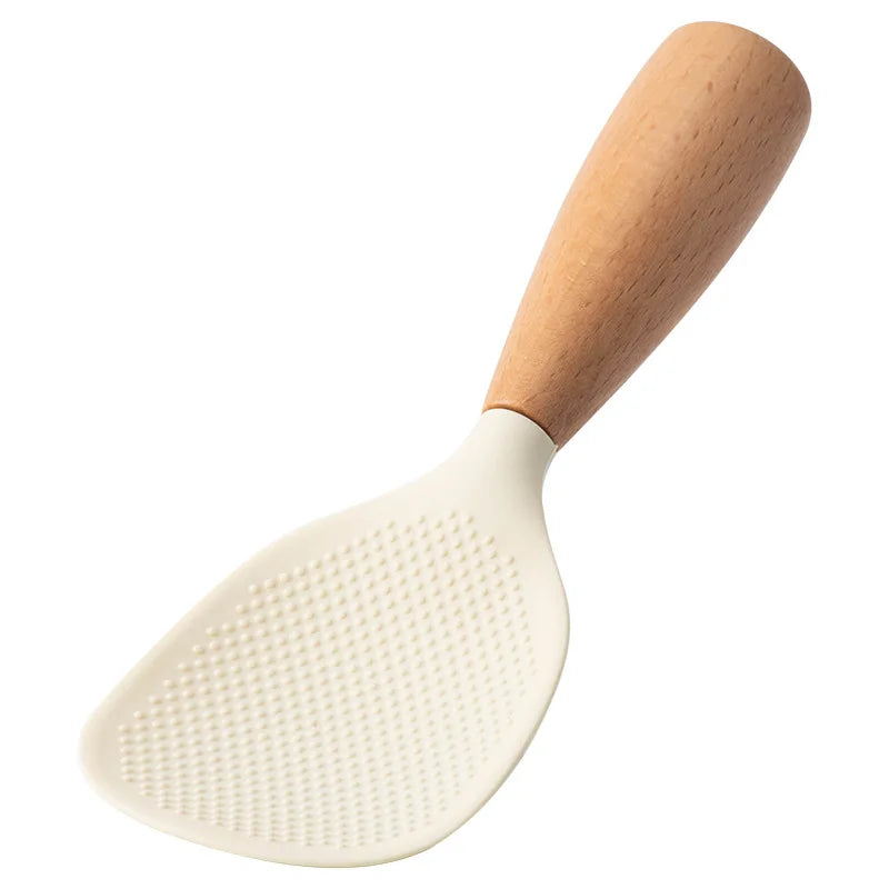 Silicone Cooking Spatula Wooden Handle