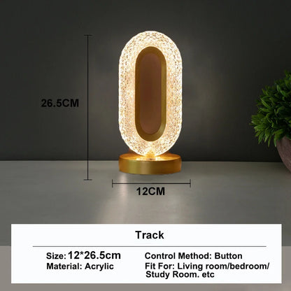 3D Crystal Touch Night Light