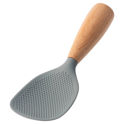 Silicone Cooking Spatula Wooden Handle