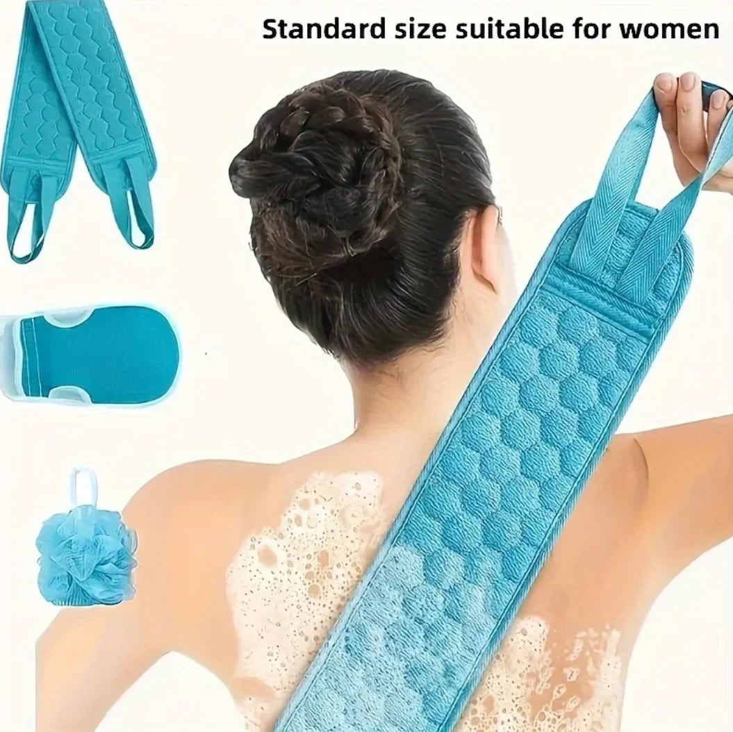 3pcs Exfoliating Bath Towel Set