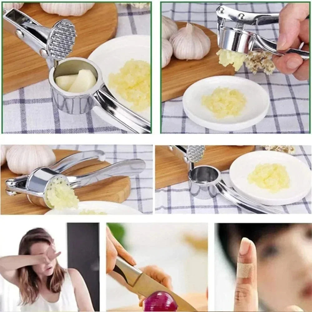 Stainless Steel Garlic Press Mincer