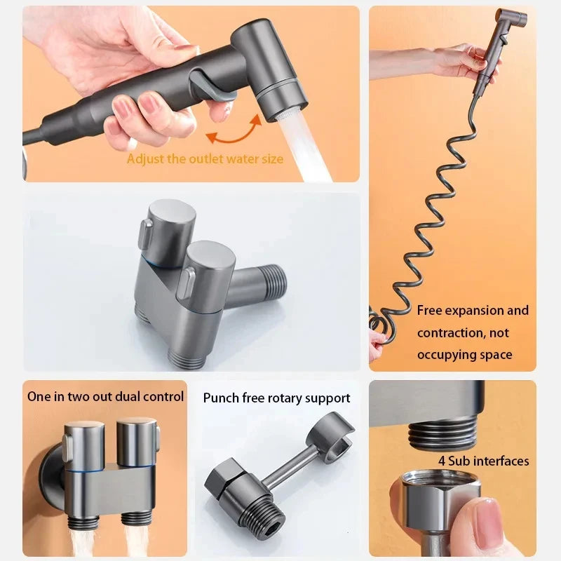 Bathroom Bidet Shower Head Hygienic Spray