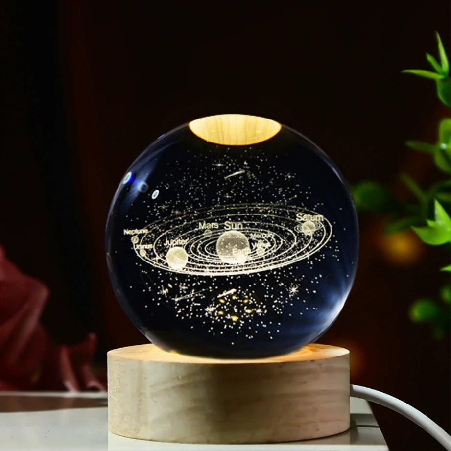 Galaxy Crystal Ball LED Night Light