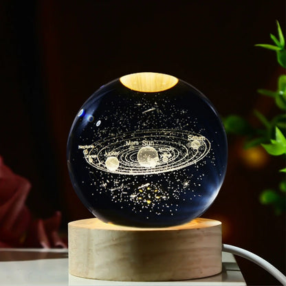 Galaxy Crystal Ball LED Night Light
