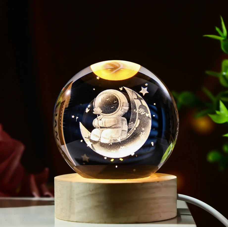Galaxy Crystal Ball LED Night Light