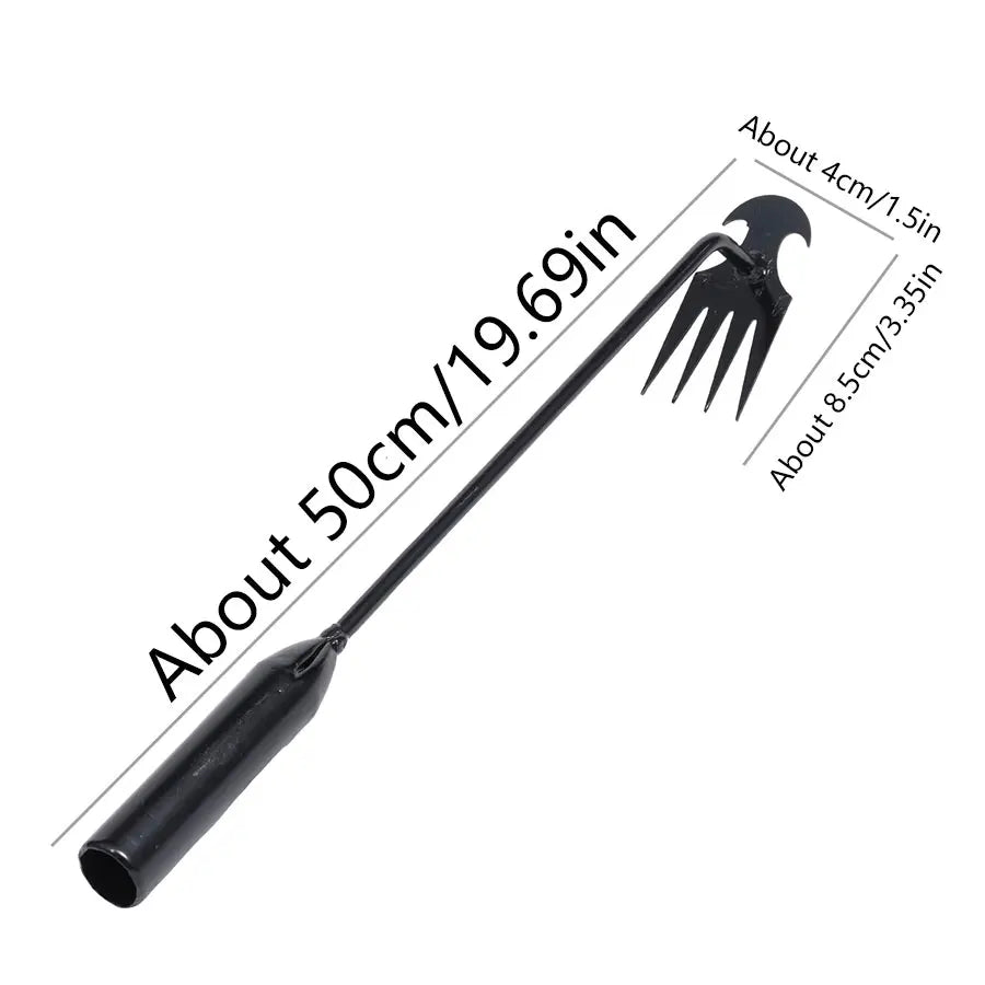 Carbon Steel Garden Hoe Durable Hand Weeding Tool