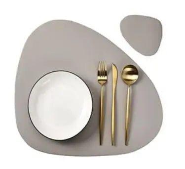 Irregular Shape PU Leather Placemats