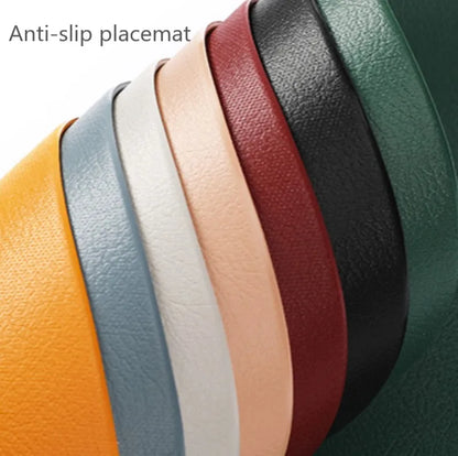 Irregular Shape PU Leather Placemats
