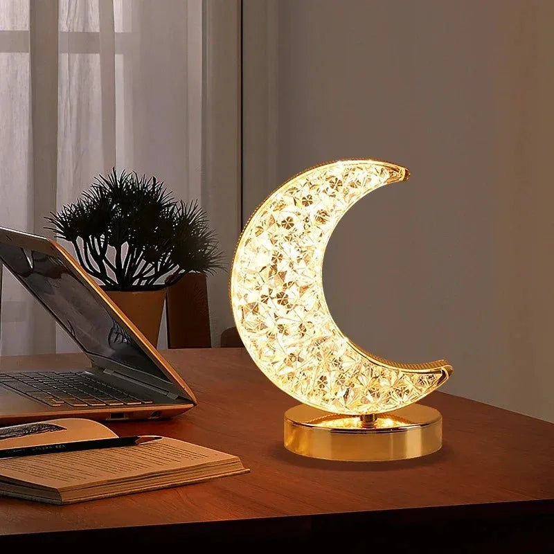3D Crystal Touch Night Light