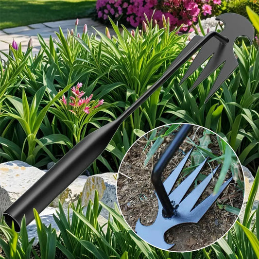Carbon Steel Garden Hoe Durable Hand Weeding Tool