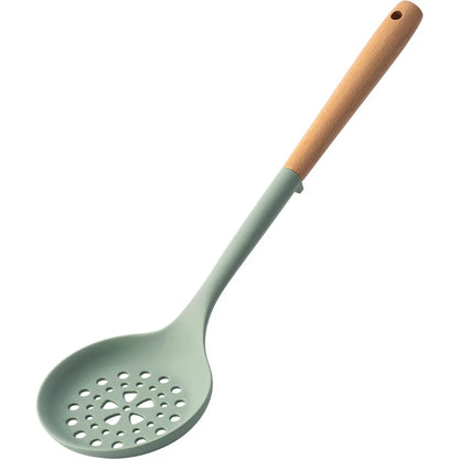 Silicone Cooking Spatula Wooden Handle