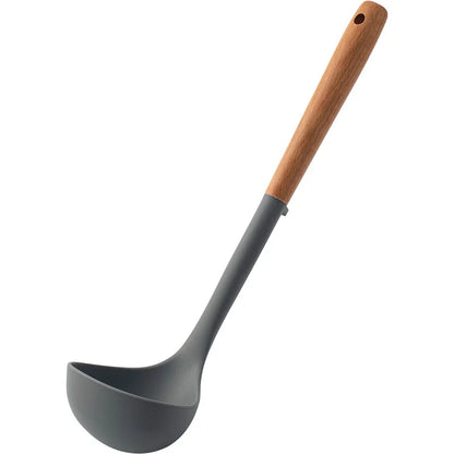 Silicone Cooking Spatula Wooden Handle