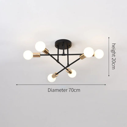 Modern Minimalist Branch Chandelier Luxury Ceiling Light