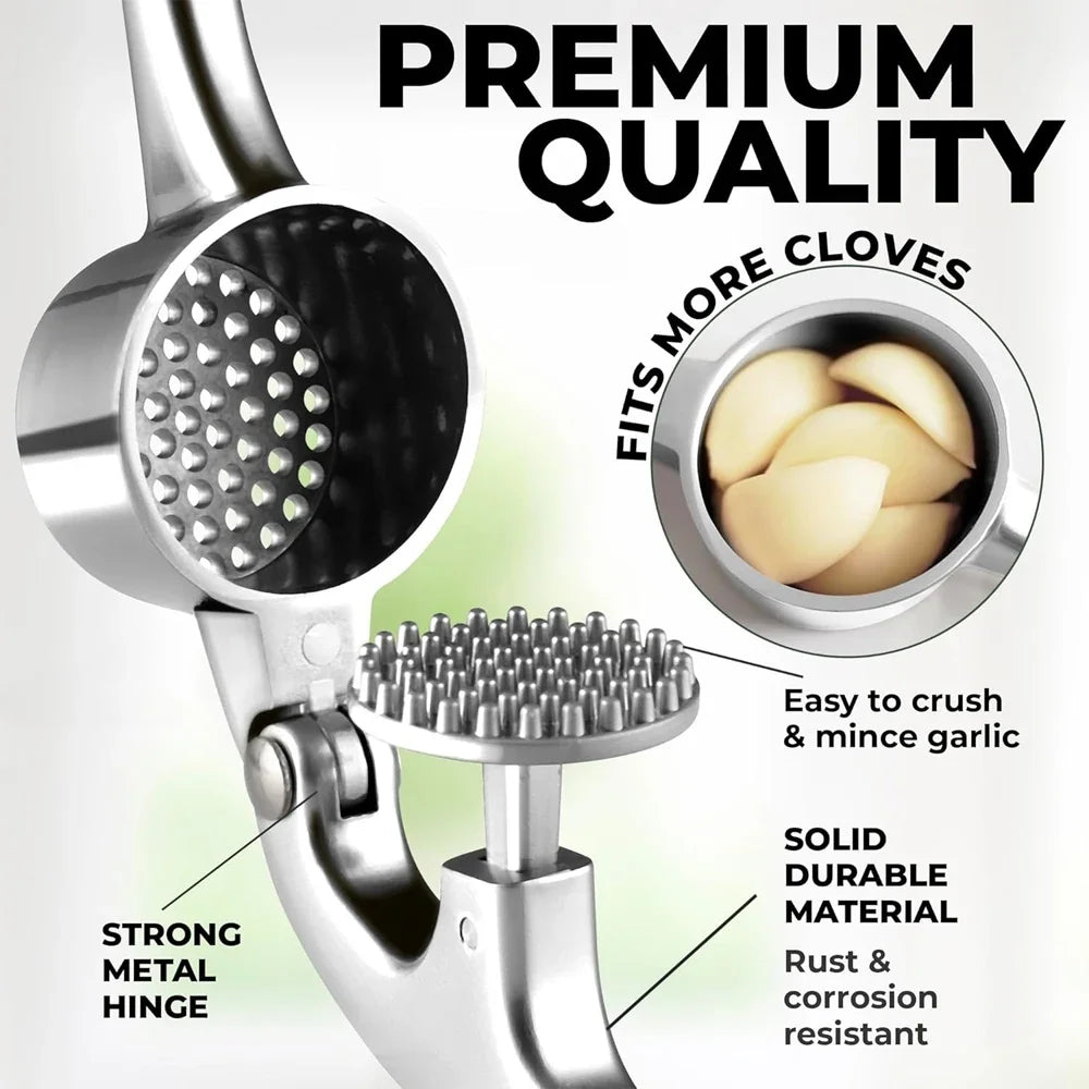 Stainless Steel Garlic Press Mincer