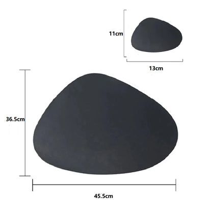 Irregular Shape PU Leather Placemats