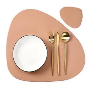 Irregular Shape PU Leather Placemats