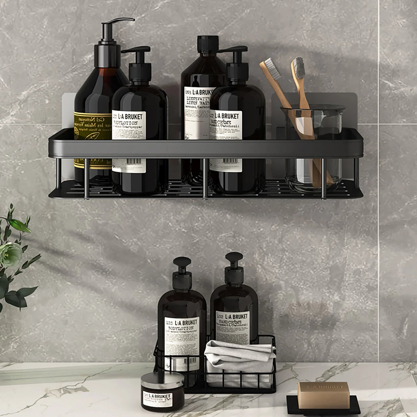 Wall-Mounted Bathroom Shelf