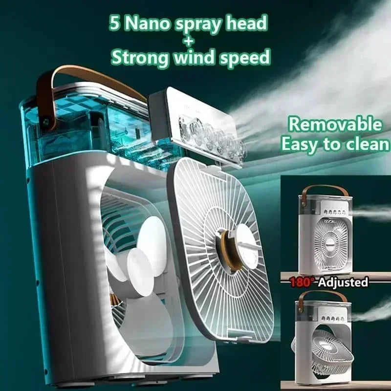 3-in-1 Portable Mini Air Cooler Fan