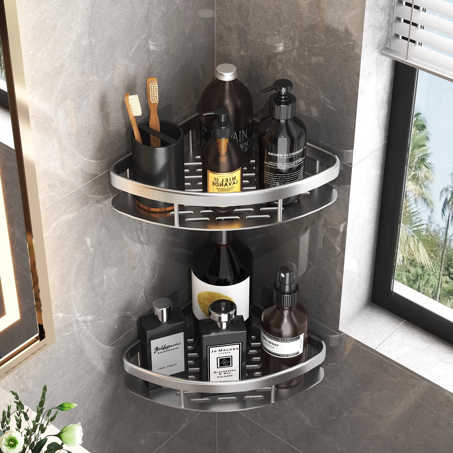Wall-Mounted Bathroom Shelf
