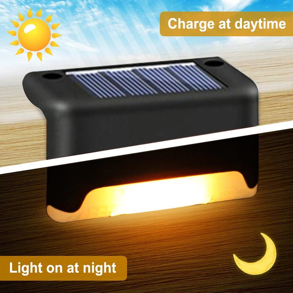 Warm White Solar Step Lights