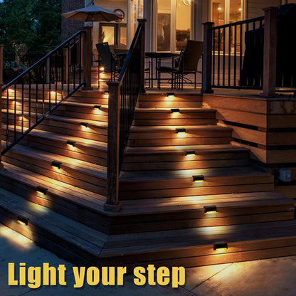 Warm White Solar Step Lights