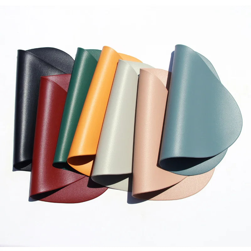 Irregular Shape PU Leather Placemats