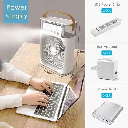 3-in-1 Portable Mini Air Cooler Fan
