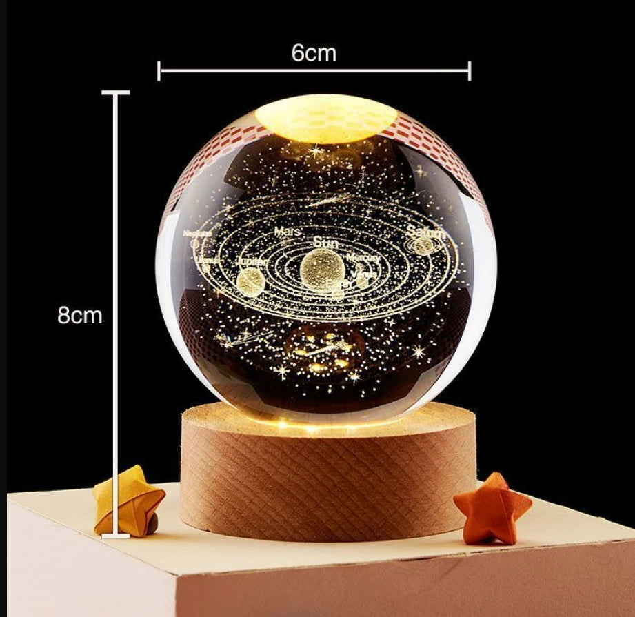 Galaxy Crystal Ball LED Night Light
